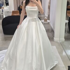 Serene By Madi Lane CASSIDY - Elegant White Strapless Wedding Gown